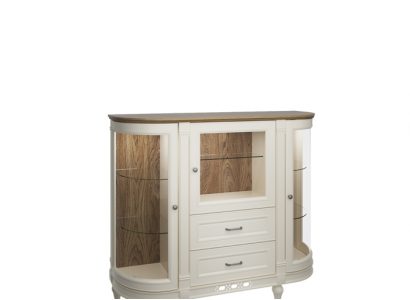 Klassische Kommode Vitrine Kommoden Vitrinenschrank Kommodenschrank FL-KB